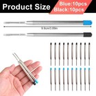 20 Pack Ink Pen Refills For Parker  Ballpoint Refills  3 9  Medium 1 0    