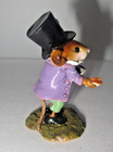 Wee Forest Folk Mouse Figurine Mad Hatter Alice In Wonderland Aiw-3 Perfect 