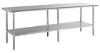 Kratos Stainless Steel Kitchen Prep Table 96 x30  With Undershelf  Nsf Worktable