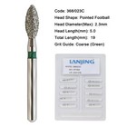 Dental Burs Diamond Fg Surgical Long Round End Taper Football High Speed 801l