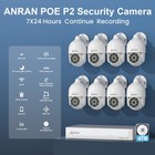 Anran 4k Poe 8ch Nvr Pan-tilt Cctv Security Camera System Color Night Vision 4tb