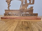 Handmade Wooden I Am So Creative Vtg Sewing Machine Standing Craft Room Decor
