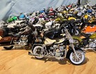Large Loose 43 Piece Lot Of Miniature Diecast Harley Davidson Model Motorcycles 