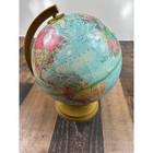 Replogle World Scholar Series Raised Relief Rotating Desk Globe Gold Base Usa