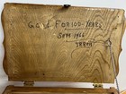 Vintage Folk Art Wooden Chest 1966 Jr Reid Handmade Storage Trunk Primitive Box
