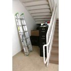 16 Ft  Aluminum 3 Section Compact Extension Ladder With 225 Lbs  Load Capacity T