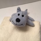 Melissa   Doug Blue Puppy Dog Plush Stuffed Animal 6    Toy Lovey Red Heart