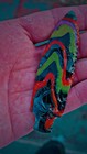 Flintknapped Custom Multi Colored Glass Arrowhead  Beautiful