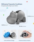 Mandoo Faucet Cover Bathtub Spout Cover Grey Hippo Baby Kids Bath