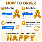 Big Gold Foil Letter Number Balloons 16 40in Christmas New Year Birthday Wedding