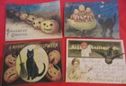 Set Of 16 Vintage victorian primitive Look Halloween Vintage Postcard Images   2