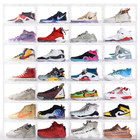 2x 4x 8x Magnetic Drop Side Shoe Box Storage Containers Sneaker Display Cases