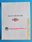 Original 1963 Harley Dealer Only Cut   Mat Motorcycle Ad Book Duo Glide Xlh Xlch