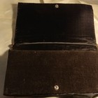 Vintage Clutch With Metallic Silver Floral Embroidery From India