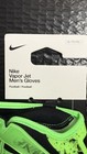 Nike Vapor Jet Football Gloves Full Finger Magnigrip  Breathable Green black Xl