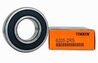 2 Pack Timken 6205-2rs 25x52x15mm Double Rubber Seal Bearings 6205rs