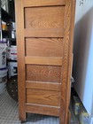 Illinois Antique Wooden Ice Box Single Door Metal Hinges Latch Brown