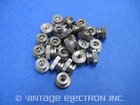  25  New Nickel Plated Solid Brass Knurled Thumb Nuts  4-40  0 375 d X 0 250 h 
