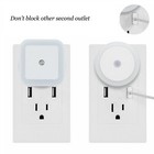 0 5w Led Night Light Mini Cute Wall Plug-in Auto Sensor Lamp Bedroom 110v 220v