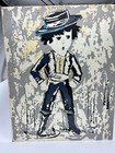 Art Paint By Numbers On Board Spainish Man In Boots Unfinished  16 X 20   1970   s