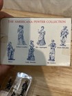 Rare Vintage Dillards The Americana Pewter Collection 6 Solid Pewter Figurines