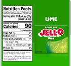 Jell-o Lime Gelatin Dessert Mix  6 Oz Box 
