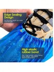100pcs Disposable Waterproof Shoe Covers Nonslip Pe Foot Covers For Indoor