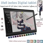 10x6  Digital Ips Hd Graphics Drawing Tablet Pc Artist Board Pad Painting  pen