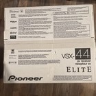 Pioneer Elite Vsx-44 Network Av 7 2 Channel Receiver W  Remote Brand New  Bundle