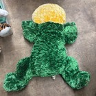 Large 26  Dan Dee Frog Laying Down Plush Red Kiss On Cheek Collectors Choice