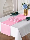 Pink Satin Table Runner 1pc Or 12pcs For Weddings Parties Home Decor