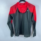 Marmot Windbreaker Jacket Hooded Lightweight Mens Large Red Olive Green