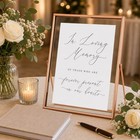 Calculs In Loving Memory Sign  Copper 10x8 Floating Picture Frame Copper-10x8in