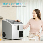2in1 Electric Portable Ice Cube Maker   Shaver Machine 33lbs day Low Water Alarm