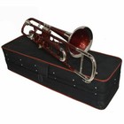 Season Sale Red Nickel Finish Bb Valve Trombone Free Hard Case mouthpiece