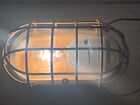Nos Vintage  Industrial Wall Mounted Lamp Bunker Steampunk Germany 1950 s Loft