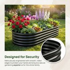 2 Pack Galvanized Raised Garden Bed Kit Oval Metal Planter Boxes Outdoor