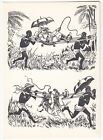 1964 Rare Africa Anti-colonialism Anti-racist Art Black Americana Ussr Postcard