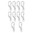 10 Pcs Hanging Keychain Metal Carabiner Clip Spring Heavy Duty Snap Hooks