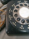 Vintage Rotary Dial Desk Telephone Western Electric  bell Systems Black Works