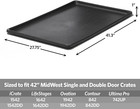 Replacement Pan For Long Midwest Dog Crate- Various Sizes