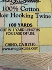New 100  Cotton Locker Hooking Twine 100 Yards Cut In 1 Yard Lengths Free Ship