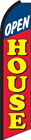 Open House 15  Tall Swooper Flag   Pole Kit Feather Super Banner