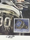 Jim Otto Signed Litho 15 X 21 5  Oakland Raiders Jsa  coa