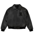 Men s Avirex Black Usa Bomber Icon Real Cowhide Leather Motorcycle Biker Jacket