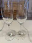 Set Of Bride   Groom Etched Champagne Glasses Wedding Toasting Flutes Elegant