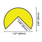 Knuffi 60-6702 Corner Guard  Rounded  Black yellow