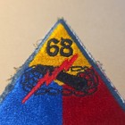 Vintage Us Army 68th Armored Battalion Original Patch