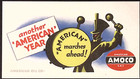 Amoco American Oil Co American Marches Ahead Drum Major Petrolina Ink Blotter