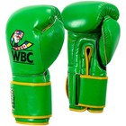 Title Boxing Wbc Hook And Loop Bag Gloves - Green black